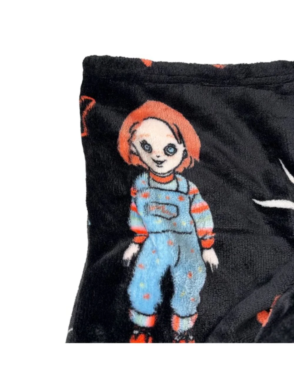 NWT Chucky Child’s Play Soft Plush Throw Blanket 50x70 Universal Horror Movie